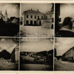 Stridóvár, Sztrigó, Strigova; templom, utca, üzletek / church, street, shops