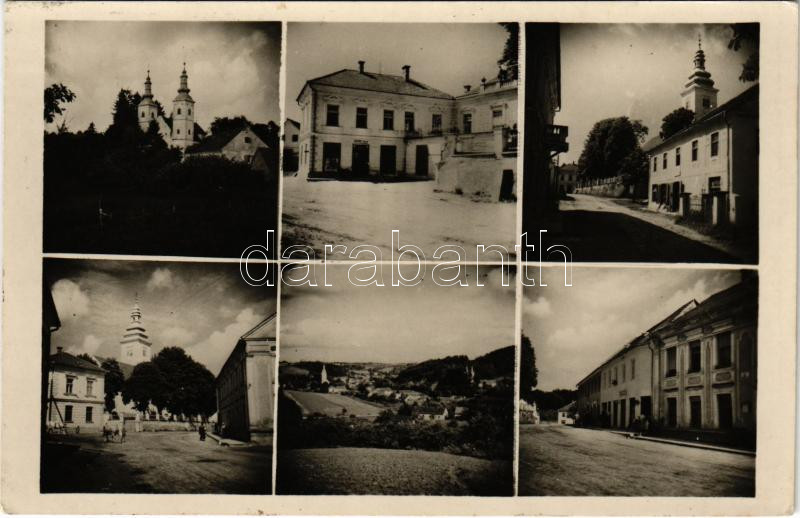 Stridóvár, Sztrigó, Strigova; templom, utca, üzletek / church, street, shops