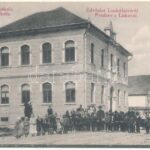 1923 Liszkófalu, Liszkófalva, Lisková; Római katolikus iskola / Rim. kath. skola / Catholic school