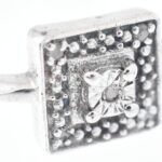 Ezüst (Ag) gyűrű 0,04ct brillel ékítve, bruttó: 1,98 g , m: 63. Tanúsítvánnyal - Image 2