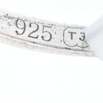 Ezüst (Ag) gyűrű 0,04ct brillel ékítve, bruttó: 1,98 g , m: 63. Tanúsítvánnyal - Image 3