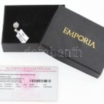Ezüst (Ag) gyűrű gyémánttal 0,04 ct, certifikáttal 1,86 g m:62 Tanúsítvánnyal - Image 4