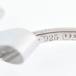 Ezüst (Ag) gyűrű 3 db gyémánttal 0,02 ct, certifikáttal 1,5 g m:59 Tanúsítvánnyal - Image 3