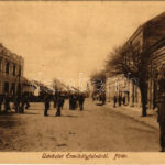 1915 Érmihályfalva, Valea lui Mihai; Fő tér, üzlet. Glück Lajos kiadása / main square, shop