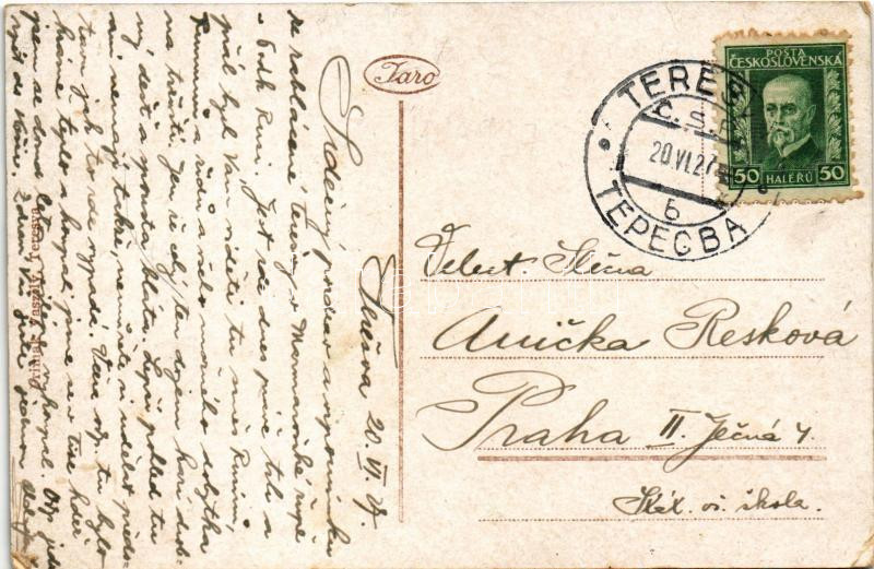 1927 Taracköz, Teresva; Fő utca. Primak Vaszily kiadása / Hlavní ulice / main street (EK) - Image 2