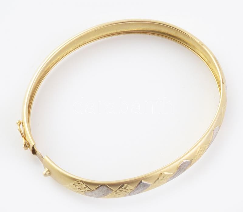14K arany (Au) karkötő, jelzett 8,3 g, d: 6 cm - Image 3