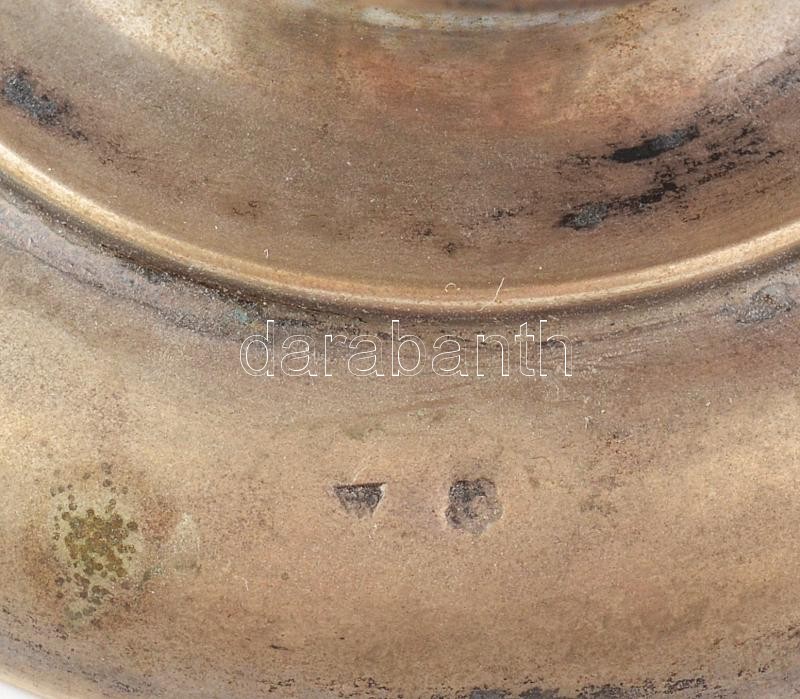Ezüst (Ag) kupa, vésett, jelzett, kopott, nettó: 450g, m: 24,5 cm - Image 4