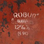 3 db retró zománcozott fém konyhai edény, jelzettek (közte egy 'Robur' Budafok jelzésű), zománcsérülésekkel, d: 13 - 17 cm - Image 3