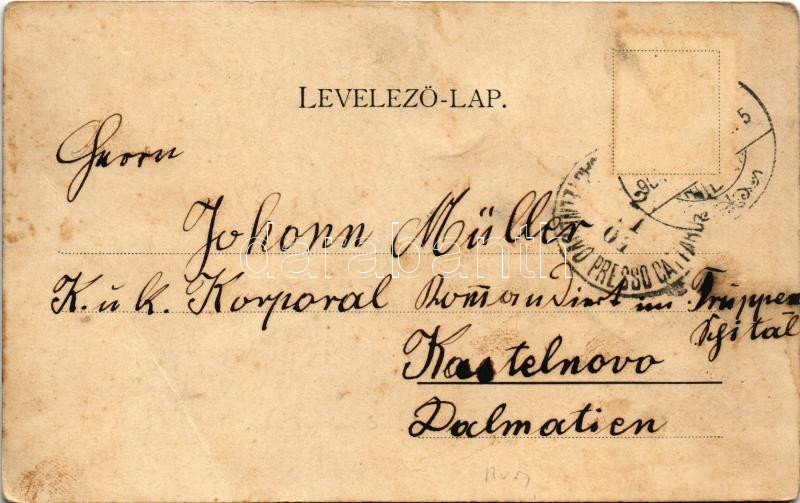 1904 Karánsebes, Caransebes; Orsovai út, Ludwig B. üzlete. H. Rosenfeld kiadása / street, shop (fa) - Image 2