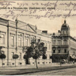 1902 Arad, Megyeház, Neuman ház, Andrássy tér, üzlet. Kerpel Izsó kiadása / square, county hall, shops