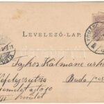 1900 Komárom, Komárnó; Római katolikus iskola, várkapu. Spitzer Sándor kiadása + 'Üdvözlet a Vöröskereszt komáromi mulatságáról 1900. június 1.' / school, castle gate. Art Nouveau, floral (EK) - Image 2