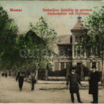 1908 Mostar, Stefanijino setaliste sa guvnom / Stefanieallee mit Rondeau / promenade (Rb)
