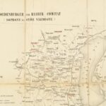 cca 1860 Sopron és Győr vármegye térképe. Rézmetszet vászonra kasírozva 53x36 cm - Image 2