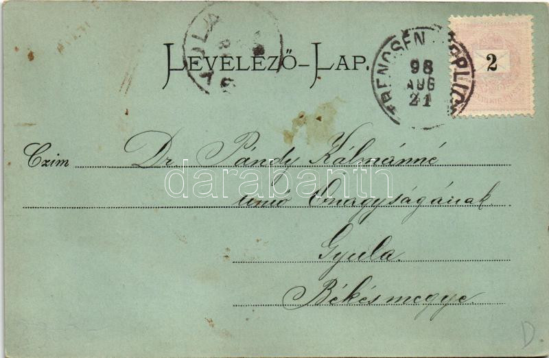 1898 (Vorläufer) Trencsénteplic, Trencianske Teplice; este / night - Image 2