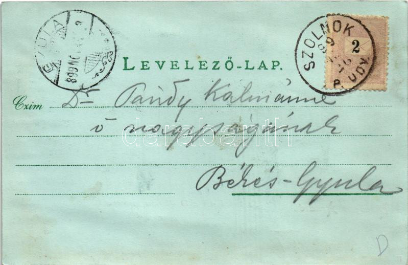 1899 (Vorläufer) Arad, Szabadság tér, 13 vértanu szobor, este, Fiume kávéház, Derestye Gyula, Farber Lajos, Hubert és Rosenberg üzlete. Boch H. nyomda kiadása / martyrs' statue, square, night, shops, cafe (fl) - Image 2