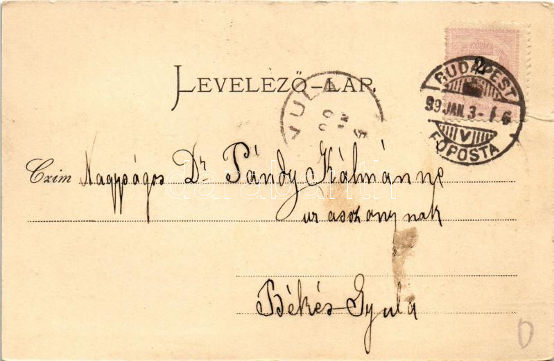1899 (Vorläufer) Budapest, Ferenc József híd budai hídfő - Image 2