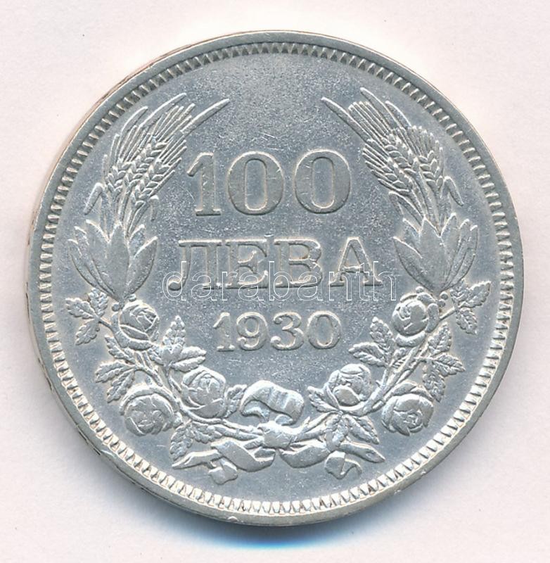 Bulgária 1930BP 100L Ag 'III. Borisz' Budapest T:3 Bulgaria 1930BP 100 Leva Ag 'Boris III' Budapest C:F Krause KM#43 - Image 2
