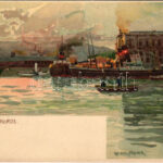 Fiume, Rijeka; Seebehörde / Maritime Administration. Kuenstlerpostkarte No. 1134. von Ottmar Zieher litho s: Raoul Frank