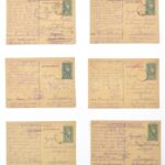 1940 201/7. Tábori Vegyes Munkás Század (Tábori Zsidó Munkás Század) levelezőlapok, 6 db, munkaszolgálatos által hazaküldött lapok a mindennapi élet beszámolóival, családról való érdeklődéssel