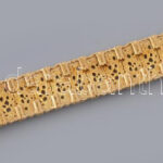 Arany (Au/14K) karkötő, jelzett, h: 19 cm, nettó: 85,8g / Gold 14 ct bracelet hallmarked - Image 4