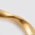 Arany (Au/14K) Design karreif, jelzett, d: 6 cm, nettó: 9,9g / 14 ct gold design arm-reif bracelet. Hallmarked - Image 2