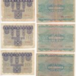 Ausztria 1922. 10K (3x) + 20K + 100K (4x) + 1000K T:III,III- Austria 1922. 10 Kronen (3x) + 20 Kronen + 100 Kronen (4x) + 1000 Kronen C:F,VG - Image 2