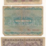 Ausztria 1922. 10K (3x) + 20K + 100K (4x) + 1000K T:III,III- Austria 1922. 10 Kronen (3x) + 20 Kronen + 100 Kronen (4x) + 1000 Kronen C:F,VG - Image 4