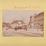 1904 Budapest, Széna tér, fotó Brück&Sohn, paszpartuban, 11,5×15,5 cm