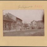 1904 Budapest, Széna tér, fotó Brück& Sohn, paszpartuban, 11,5×15,5 cm