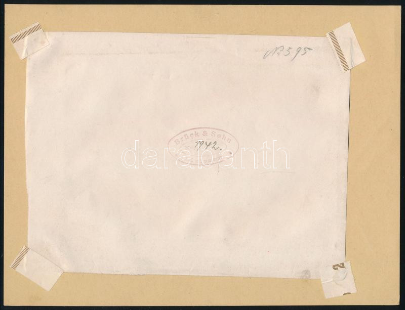 1904 Budapest, Széna tér, fotó Brück& Sohn, paszpartuban, 11,5×15,5 cm - Image 3