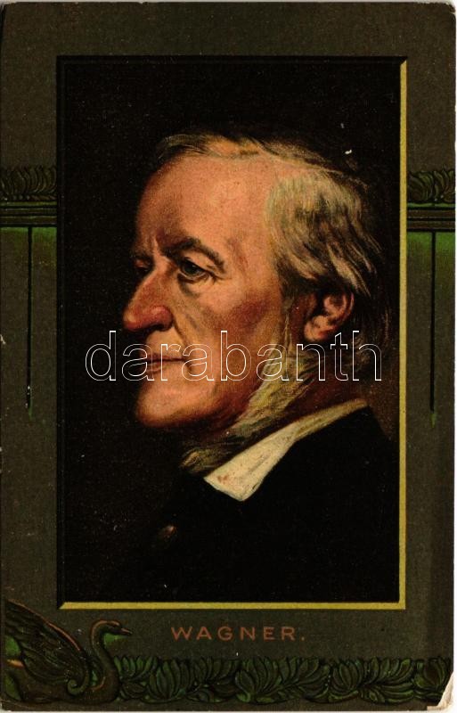 1909 Richard Wagner. KNG Serie 880. Art Nouveau, litho (fa)