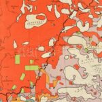 cca 1920-40 Magyarország néprajzi térképe a népsűrűség alapján, ún. 'Vörös térkép', szerk.: Gróf Teleki Pál, 1: 1.000.000, hajtva, szakadással, 94,5x62,5 cm - Image 2