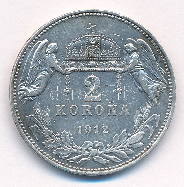 1912KB 2K Ag 'Ferenc József' T:2,2- kis patina, ph. Adamo K6 - Image 2