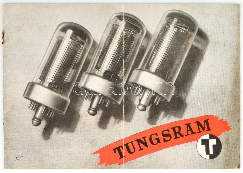 cca 1940 Tungsram alkatrész katalógus 26 p. / Radio accesories catalog