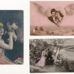 46 db RÉGI motívum képeslap: romantikus zsánerlapok / 46 pre-1945 motive postcards: romantic couples