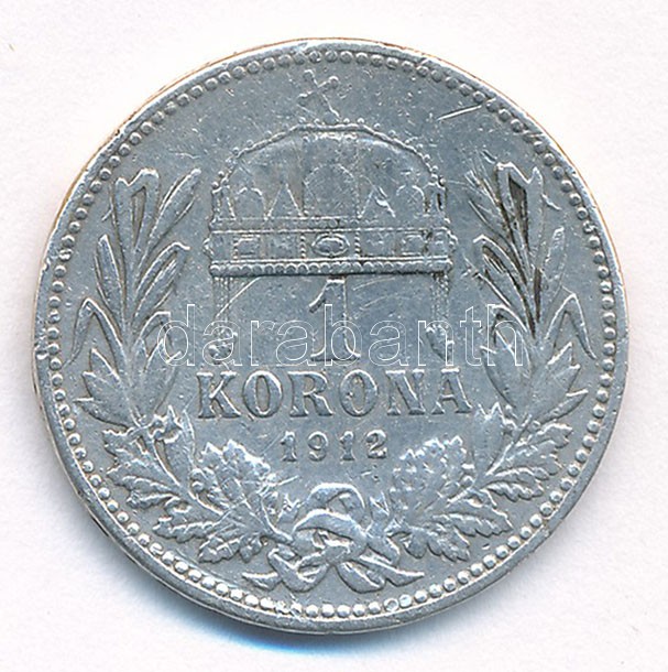 1912KB 1K Ag 'Ferenc József' T:2- Adamo K5.1 - Image 2
