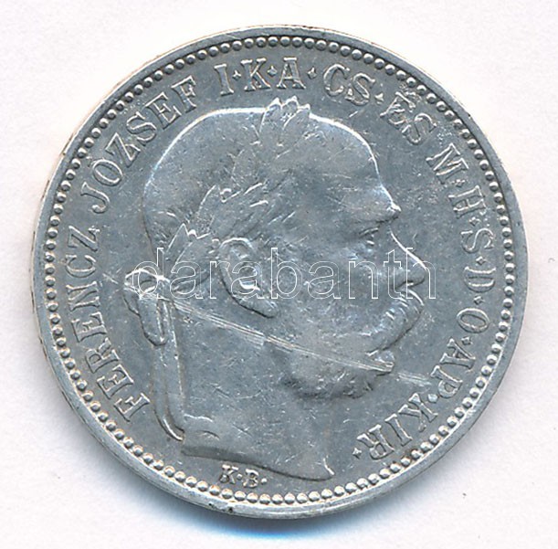 1895KB 1K Ag 'Ferenc József' T:2,2- karc