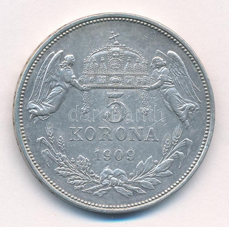 1909KB 5K Ag 'Ferenc József' T:2- Adamo K7 - Image 2