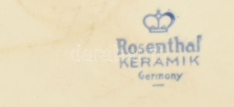 Rosenthal retro kerámia tál. Kézzel festett, jelzett, hibátlan 20x11 cm - Image 2