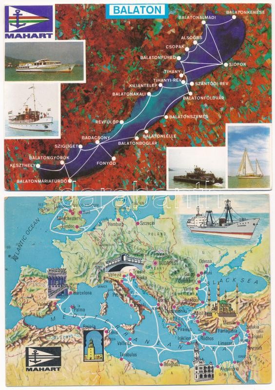 5 db főleg MODERN motívum képeslap: hajók / 5 mostly modern postcards: ships - Image 2