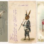 11 db RÉGI állatos képeslap / 11 pre-1945 animal postcards