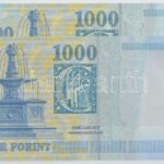 2006. 1000Ft (2x) sorszámkövetők 'DA 0000029 - DA 0000030', piros 'MINTA' felülnyomással T:I / Hungary 2006. 1000 Forint (2x) consecutive serials 'DA 0000029 - DA 0000030' with 'MINTA (SPECIMEN)' overprint C:UNC Adamo F55GM2 - Image 2