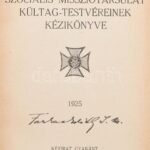 1925 A Szociális Misszió társulat kültag testvéreinek kézikönyve