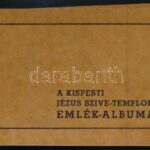 cc 1940 A Kispesti Jézus Szíve templom emlékalbuma 10 db fotóval 14x10 cm