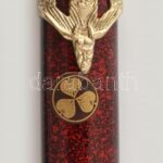 Katana gyűjtői másolat, réz kobrafejes markolattal, m: 59 cm. - Image 4