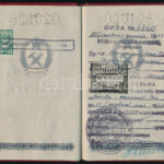 1953 Bp., Magyar Népköztársaság által tűzoltó számára kiállított, a Szovjetunióba érvényes igazolvány - Image 2
