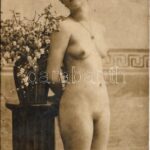 Erotikus meztelen hölgy / Erotic nude lady (non PC) (kopott sarkak / worn corners)