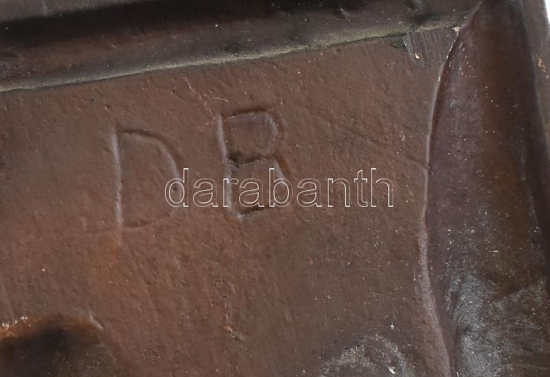 Gulyás Dénes (1927-2003): Séta a parkban. Olaj, farost, 70×100 cm - Image 2