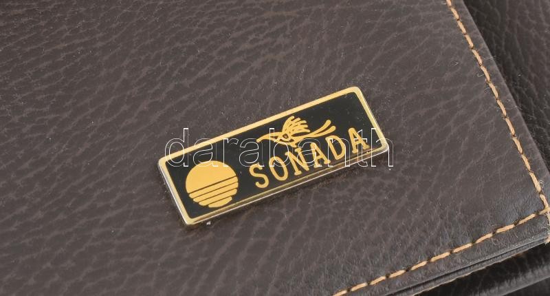 Sonada bőr aktatáska, számzárral, új állapotban 41x31 cm - Image 3