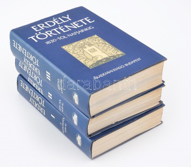 Erdély története napjainkig I-III. kötet. Szerk.: Köpeczi Béla. Bp., 1988, Akadémiai Kiadó. Harmadik kiadás. Kiadói egészvászon kötésben, kiadói papírborítóban
